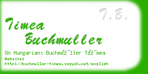 timea buchmuller business card